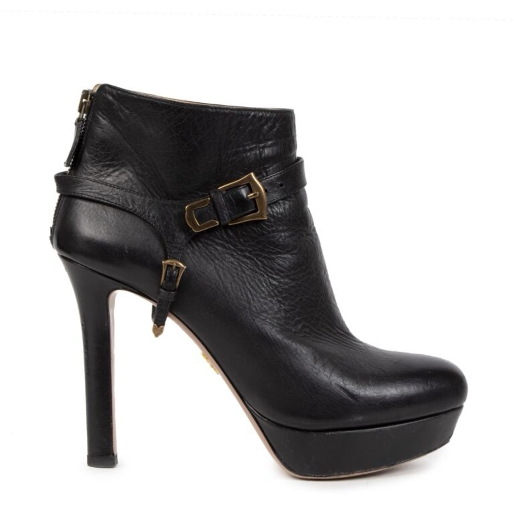 Prada Black Low Boots 37